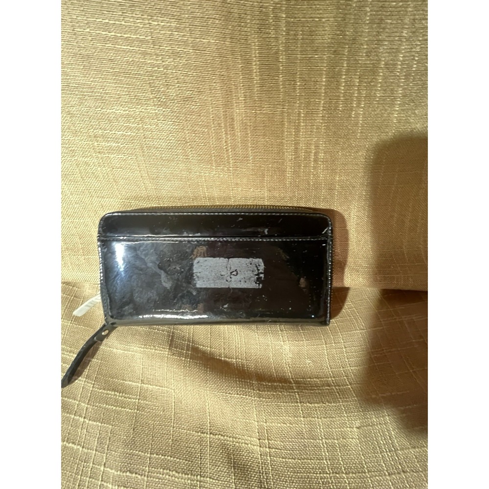 Kate Spade New York Black Patent Leather Zip Around Wallet Continental - Picture 4 of 9